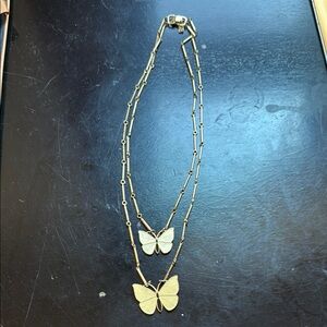 Elegant banana republic Gold Butterfly Necklace